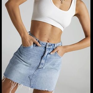 Wrangler Cutoff Denim Mini Skirt Size XS